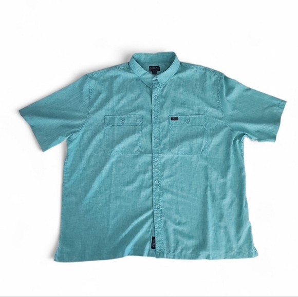 Smith’s Workwear Spearmint Short Sleeve Performance Work Shirt Sz 3XB NWT - Picture 3 of 15